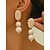 abordables Accessoires de vacances-Boucles d'oreilles pendantes en bois pour femme, ornées de perles et de fils texturés, style bohème géométrique. Idéales pour les vacances d'été à la plage. Un cadeau parfait !