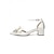 billige Pumps med blokhæl-damesko med blokhæl og champagnefarvet satin - elegante sko med krystalsløjfe til cocktailparties og aftenarrangementer