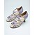 baratos Sapatos de Dança Latina-Sapatos de dança latina femininos roxos com strass - elegantes sapatos de salto para competições de dança profissional e festas de dança formais.