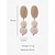 abordables Accessoires de vacances-Boucles d'oreilles pendantes en bois pour femme, ornées de perles et de fils texturés, style bohème géométrique. Idéales pour les vacances d'été à la plage. Un cadeau parfait !