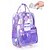 cheap Kids &amp; Teen Backpacks-Girls' Back to School Backpack, Large Capacity PVC Transparent School Bag, Multi-Layer Organizer, Pink Purple Black, Waterproof, Ideal for Elementary &amp; Middle School Students, Daily School Use