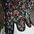 billige Topper-Retro / vintage Kostymer i middelalderstil Renessanse Korsett Overbustkorsett Bodice Fe Blondér Blomstret Oljemaleri Kostyme Dame fantasi Halloween Karneval Renessansemesse LARP Voksne Korsett Vår