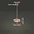 baratos Luzes da ilha-Lustre de cristal metálico com arte em gipsófila, luminária pendente LED de design globular, estilo nórdico luxuoso e moderno, perfeita para pendurar em bares, quartos, mesas de cabeceira e escritórios.