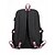 abordables Mochilas para Niños y Adolescentes-Mochila escolar para chicas estudiantes, mochila con gran capacidad y múltiples bolsillos, mochila escolar de poliéster para portátil con puerto USB, bonita mochila de viaje rosa y negra para