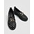 preiswerte Damenhausschuhe und -halbschuhe-Retro-Loafer mit Polka-Dots für Damen – stilvolles Schwarz &amp;Weiße Wildlederschuhe mit goldener Kettenverzierung &amp;Klobige Profilsohle für den täglichen Freizeitlook, Streetstyle &amp; Schule