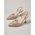 billige Bryllupsgjest-Sett med rosa sko og veske til dame med strass - spisse slingbacks og sløyfeclutch til bryllupsgjester i byen