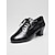 baratos Sapatos Para Dança de Salão &amp; Dança Moderna-Sapatos de dança de salão latinos femininos pretos – sapatos de salto alto com cadarço e estampa de cobra para salsa e tango. &amp;dança social