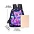 cheap Kids &amp; Teen Backpacks-Girls Cat Backpack Set, 3PCS Large Capacity School Backpack with Lunch Bag &amp; Pencil Case, Cute Galaxy Kitty Print Polyester Bookbag for Elementary School, Travel &amp; Daily Use