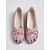billige Flade sko til kvinder-Kvinders lyserøde slip-on flade sko med blomsterbroderi - lette, åndbare, afslappede ballerinasko, bløde, behagelige loafers til daglig brug &amp;rejse