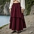 preiswerte Unterteile-Mittelalterlich Renaissance Asymmetrisch Rock Hexe Pirat Bauer Einfarbig Kostüm Damen Seeräuber Halloween Karneval Renaissance-Messe LARP Erwachsene Rock