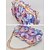 economico Clutch e borsette da sera-Elegante pochette da sera da donna con fiori 3D e catena dorata, borsa a mano sofisticata per matrimoni, cocktail e occasioni speciali.