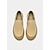 billiga Slip-On vardagsskor-slip-on loafers i canvas för män – lätta och andningsbara vardagsskor för sommar, bilkörning och strandpromenader