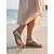 voordelige Platte Sandalen-Dames gouden teenslippers - minimalistische metallic slippers met elastische hielband voor strandvakanties en een dagje aan het zwembad. &amp;ontspannen eilandvakanties