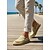 billiga Slip-On vardagsskor-slip-on loafers i canvas för män – lätta och andningsbara vardagsskor för sommar, bilkörning och strandpromenader