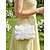 economico Clutch e borsette da sera-Elegante pochette da sera da donna con fiori 3D e catena dorata, borsa a mano sofisticata per matrimoni, cocktail e occasioni speciali.