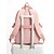 economico Zaini per Bambini e Adolescenti-Zaino per ragazze adolescenti per la scuola, borsa scolastica in poliestere capiente con molte tasche, rosa carino &amp;Zaino da viaggio marrone con ciondolo a forma di orsetto, spallacci regolabili,