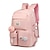 preiswerte Kinder- und Teenager-Rucksäcke-Großer Schulrucksack für Teenager-Mädchen, wasserabweisende Laptoptasche mit mehreren Fächern und niedlichem Anhänger für Schülerinnen der Mittel- und Oberstufe