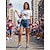 billige Damesko-Blå slip-on damesko i USA-stil - afslappede sneakers med amerikansk ørneflagprint, åndbar mesh-overdel og let EVA-sål, perfekte til parader og festligheder under den fjerde juli