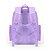 cheap Kids &amp; Teen Backpacks-Girls Plaid School Backpack, Large Capacity Multi Pocket Polyester Bookbag, Water Resistant Purple Pink Student Backpack with Reflective Strips for Elementary &amp; Middle School