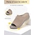 cheap Comfort Sandals-Women's Almond Arch Support Slide Sandals – Open Toe Wide Fit Knit Slip-On Slippers with Comfortable Cushioned Sole, Lightweight Walking Shoes for Swollen Feet, Travel &amp; All-day Comfort