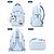 cheap Kids &amp; Teen Backpacks-Girls Large Capacity School Backpack with Multiple Pockets, Waterproof Polyester Bookbag with Luggage Strap, Cute Kawaii Student Travel Backpack for School, Camp, Daily Use, Multi Colors
