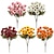 billige Efterårsblomster &amp; falske mums-10 bundter kunstige efterårsblomster med solnedgangsblomster, udendørs kunstige efterårsblomster med tusindfryd og eukalyptus, UV-resistente, vandtætte, vindtætte, livagtige, fuldt blomstrende planter