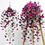 economico Fiore finti-2/4 pezzi di fiori artificiali finti pendenti, piante per esterni, decorazioni primaverili ed estive, finta seta, resistente ai raggi UV, realistici fiori di ipomea rampicanti per casa, veranda, patio, balcone