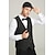 ieftine Costume pentru bărbați din anii 1920-Urlați 20 de ani Anii 1920 Retro / vintage Ținute Vestă Set accesorii Domn Gangsteri Costume de fancy Bărbați Halloween Carnaval An Nou Carnaval Petrecere / Seara Mascaradă Adulți Cravată Vest