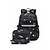 voordelige Kinderen en Tiener Rugzakken-Galaxy Space rugzakset voor jongens en meisjes, waterdichte polyester schooltas 3-delige set met lunchbox &amp;etui, ruime schooltas met meerdere vakken, reflecterende boekentas voor basisschool en