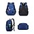 abordables Sacs à dos pour Enfants et Adolescents-Sac à dos scolaire pour garçon sur le thème de l'espace, grand format, multi-compartiments, en polyester imperméable, bandes réfléchissantes, panneau dorsal respirant, bleu, noir et vert.