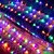 abordables Luces de alto voltaje con enchufe-Guirnalda de luces LED de malla decorativa para exteriores, 6x4m, 880 LED, luces de malla para patio, jardín, arbustos y vallas.