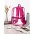 abordables Mochilas para Niños y Adolescentes-Mochila rosa transparente de alta resistencia para niñas - mochila escolar transparente homologada para estadios, ideal para estudiantes, trabajo y viajes - mochila de PVC duradera