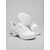 cheap Dance Sneakers-Women's White Dance Sneakers – Breathable Knit Dance Practice Shoes with Air Cushion Heel, Lightweight Comfort, Shock Absorption and Flexible Sole for Zumba, Jazz, Ballroom Practice and Dance Fitness