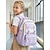 baratos Mochilas para Crianças e Adolescentes-Mochila escolar para estudantes, mochila de poliéster, grande capacidade, mochila escolar fofa com vários compartimentos para meninas e meninos, mochila para laptop de viagem com bolso transparente,