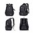 cheap Kids &amp; Teen Backpacks-Student's Backpack Set for Boys, Large Capacity Multi-Layer School Bag, Waterproof Polyester Laptop Sleeve, Travel-Friendly, Multi-Function Organizer, Black/Grey/Blue