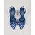 cheap Slingback Pumps-Women's Navy Blue Polka Dot Slingback Pumps - Retro Satin Pointed Toe Kitten Heels with Bow for Casual Daily Wear &amp; Office Work