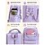 abordables Mochilas para Niños y Adolescentes-Mochila escolar de poliéster para estudiantes, mochila para libros, gran capacidad, múltiples compartimentos, bolsos bonitos con funda para portátil de 13 pulgadas, mochila de viaje duradera y ligera,
