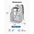 baratos Mochilas para Crianças e Adolescentes-Mochila transparente cinza resistente, aprovada para uso em estádios - mochila escolar grande e transparente para estudantes. &amp;Mochila de trabalho - mochila resistente em PVC com alças acolchoadas.