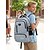 cheap Kids &amp; Teen Backpacks-Student's Backpack Set for Boys, Large Capacity Multi-Layer School Bag, Waterproof Polyester Laptop Sleeve, Travel-Friendly, Multi-Function Organizer, Black/Grey/Blue