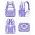 cheap Kids &amp; Teen Backpacks-Heavy Duty Purple Clear Backpack for Girls - Stadium Approved Large Transparent School Bag with Floral Straps for Students &amp; Teens