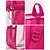 abordables Mochilas para Niños y Adolescentes-Mochila rosa transparente de alta resistencia para niñas - mochila escolar transparente homologada para estadios, ideal para estudiantes, trabajo y viajes - mochila de PVC duradera