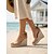 voordelige Espadrille Sandalen-Espadrilles met sleehak voor dames - beige suède platformschoenen met enkelbandje en open neus, perfect voor een strandvakantie, tropische cruise of zwembadfeest.
