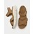 voordelige Comfortsandalen-Damessandalen van imitatieleer met een grof platform en voetboogondersteuning - comfortabele sandalen met gekruiste bandjes aan de voorkant en een verstelbare enkelband met klittenbandsluiting.