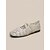 baratos Sapatilhas de mulher-Sapatilhas femininas off-white de renda - modelo Mary Jane de bico quadrado com tiras elásticas, perfeitas para o dia a dia. &amp;férias de verão