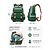 cheap Kids &amp; Teen Backpacks-Kids School Backpack, Waterproof Polyester Large Capacity Bookbag with Multiple Compartments, Adjustable Straps, Breathable Back Panel, Reflective Safety, Green Beige for Boys and Girls Back to School