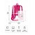 abordables Mochilas para Niños y Adolescentes-Mochila rosa transparente de alta resistencia para niñas - mochila escolar transparente homologada para estadios, ideal para estudiantes, trabajo y viajes - mochila de PVC duradera