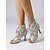 preiswerte Tanzstiefel-Silberne Damen-Tanzstiefel für den Ballsaal – sexy Schnürschuhe mit hohem Absatz für lateinamerikanische Tänze wie Salsa, Tango und Bachata &amp;Bühnenperformance