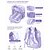 cheap Kids &amp; Teen Backpacks-Heavy Duty Purple Clear Backpack for Girls - Stadium Approved Large Transparent School Bag with Floral Straps for Students &amp; Teens