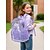 cheap Kids &amp; Teen Backpacks-Heavy Duty Purple Clear Backpack for Girls - Stadium Approved Large Transparent School Bag with Floral Straps for Students &amp; Teens