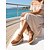 abordables Sandalias de esparto-Mujer Vacaciones Isla y crucero Tacón Cuña Dedo redondo Vacaciones Cuero Sintético Hebilla Marrón